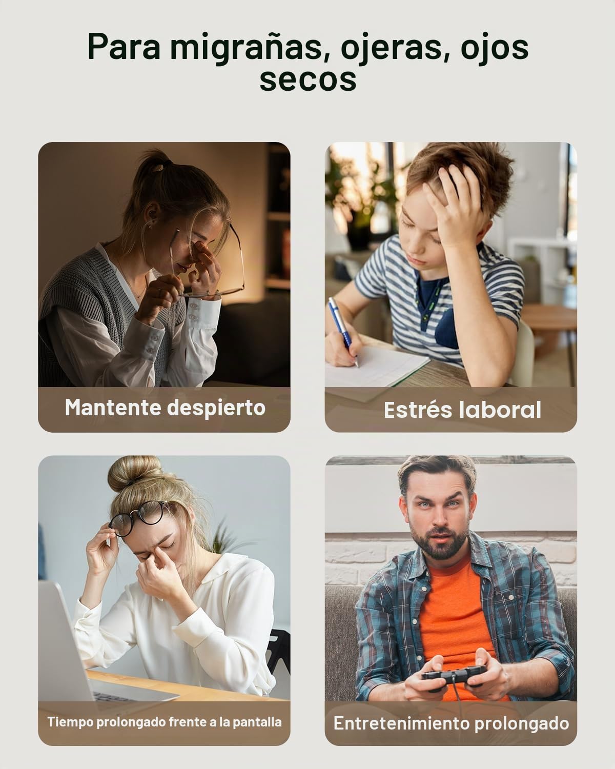 Masajeador de ojos con calor y música Bluetooth, regalos de cumpleaños para mujeres, reduce la tensión ocular, alivio del dolor de cabeza y mejora el sueño, dispositivo de cuidado de los ojos para la