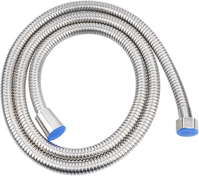 1 PcsShower Hose 1.5m, Stainless Steel Shower Hoses Replacement, Universal 20mmG1/2 Inch Large Bore Standard Anti-Kink and Leak-Proof High Pressure Shower Hoses