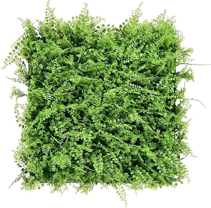 Valyria Home | Jardín Vertical Artificial para Exterior e Interior | Pack de 12 Paneles 50x50 cm (3m²) | Planta Decorativa Pared | Protección UV | Decoración y Diseño Moderno | Tropical Amazonas