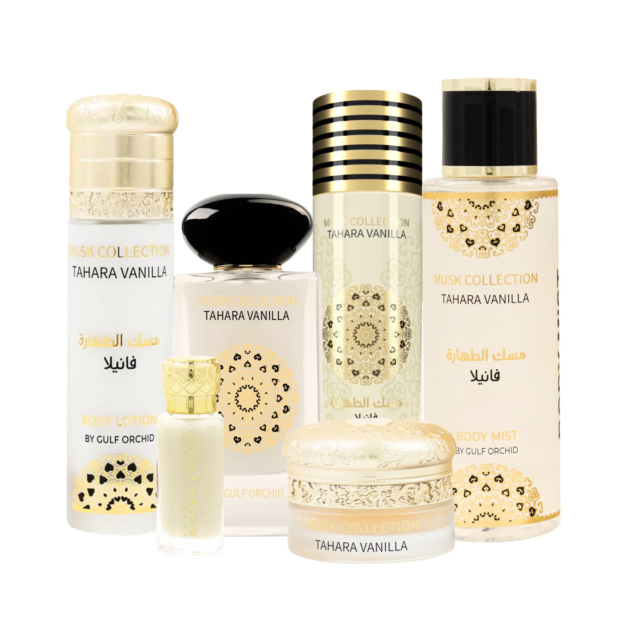 香水(ユニセックス) Musk Collection Tahara Vanilla Set Musk Tahara Gift Set - Vanilla by Gulf Orchid – Sewar