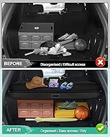 Vista 354 de Powerty Cubierta de Carga para Accesorios Kia Sportage 2023-2025 2026, Textura de Lona Cubierta Retráctil para Maletero Trasero de Carga de Equipaje