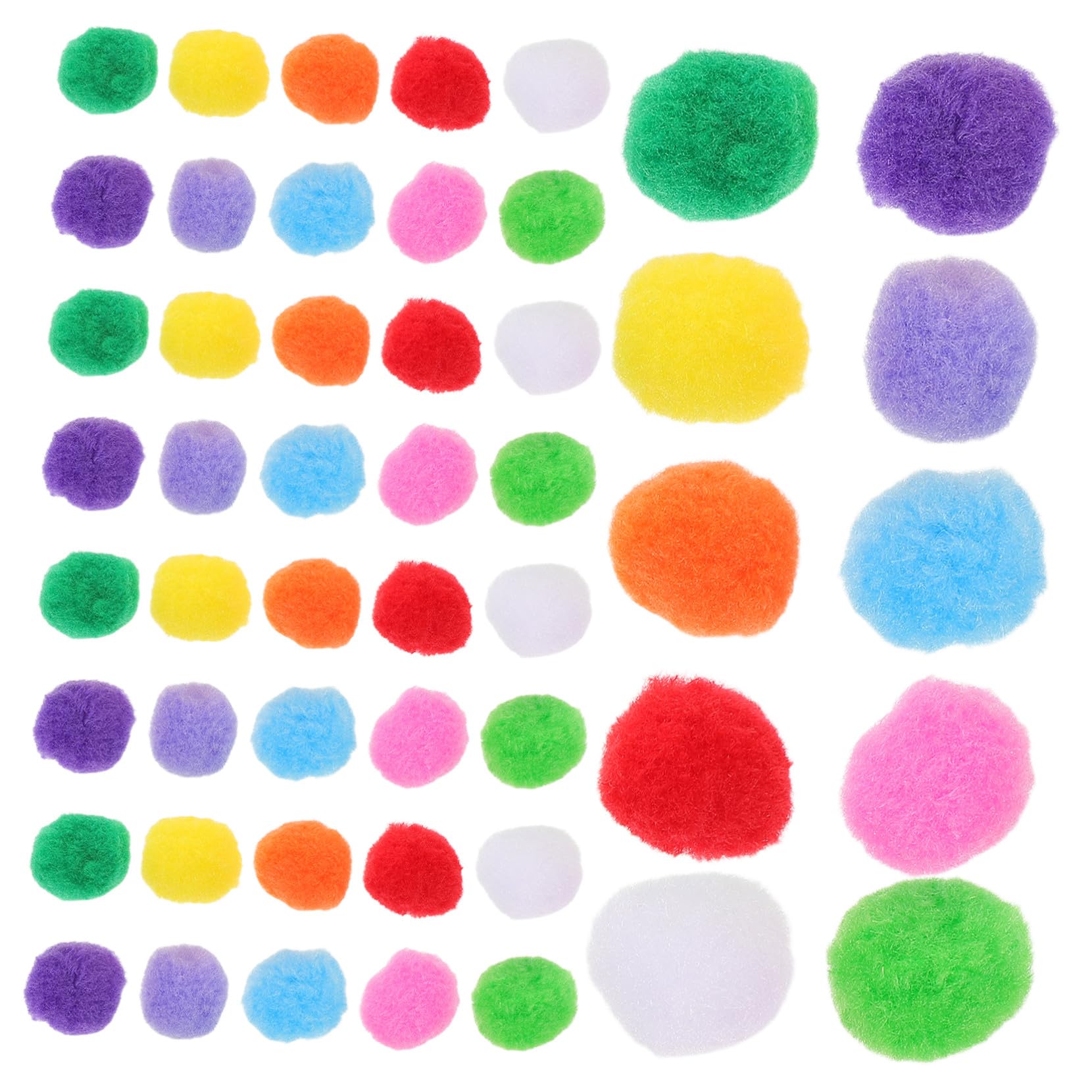 Pompons de Cheerleading en Peluche 3cm, Lot de 1000 Pièces, Multicolores