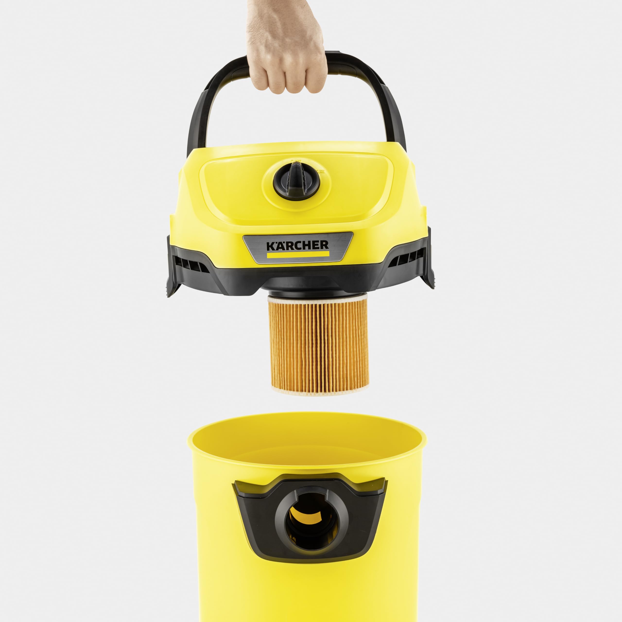 KARCHER Bidone aspiratutto WD 3 V-19/4/20 - Potenza nominale di ingresso: 1000 W - Potenza di aspirazione*: 230 W - Aspirazione: max. 230 mbar