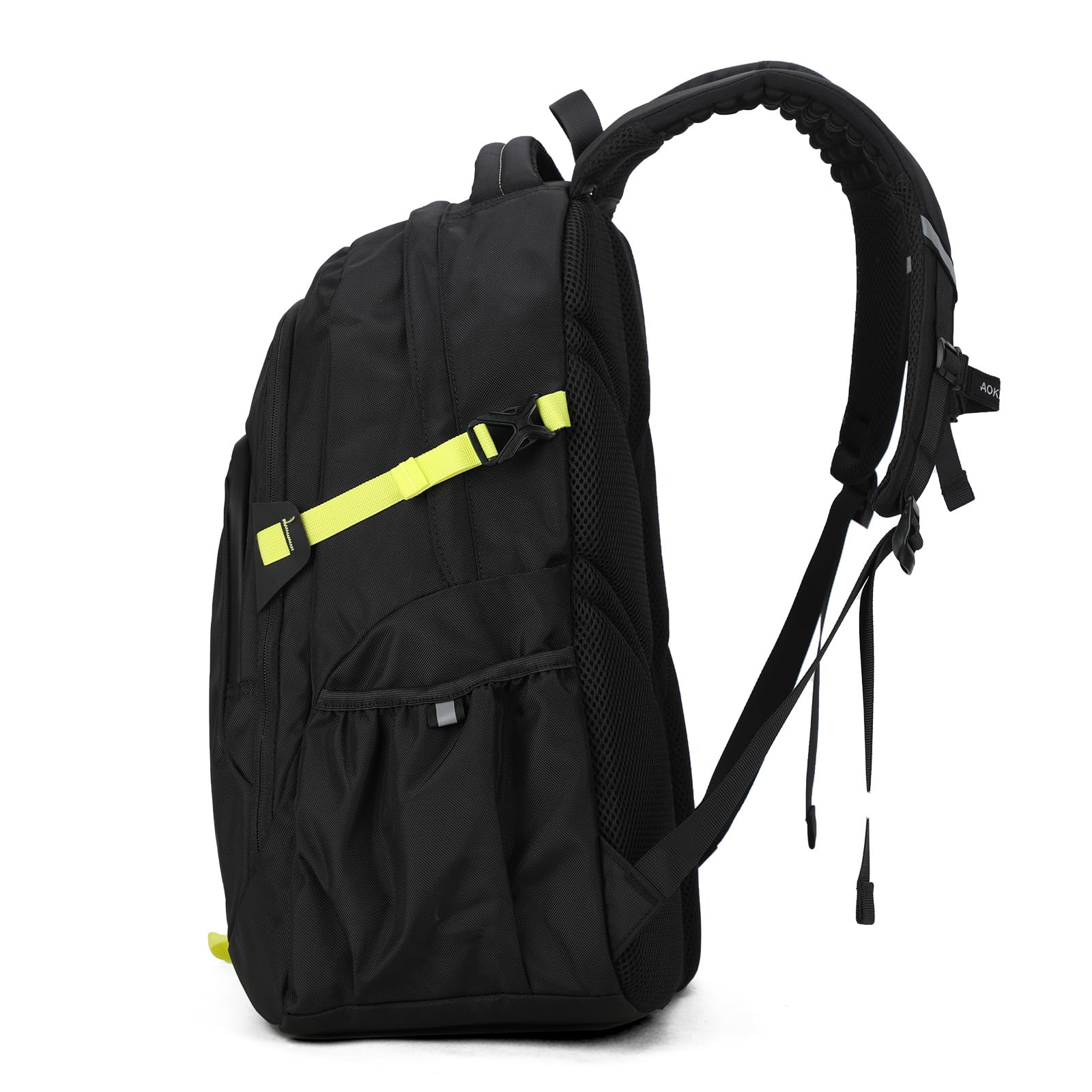 Aoking,série SN57605,sac à dos d'école,sac à dos de ville et d'affaires,30L,pour ordinateurs portables jusqu'à 17",étanche,Option(SN57605-7B):Système élastique et ressort