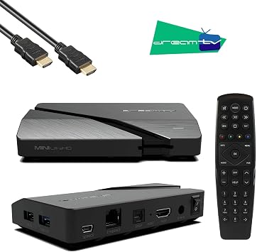 Mini Ultra HD 4K 2160p Android 9.0 16GB Flash 2GB RAM H.265 HDMI 2.1 USB 3.0 IPTV Streamer Dual WLAN 2.4 / 5GHz LAN Bluetooth Smart TV Box Black