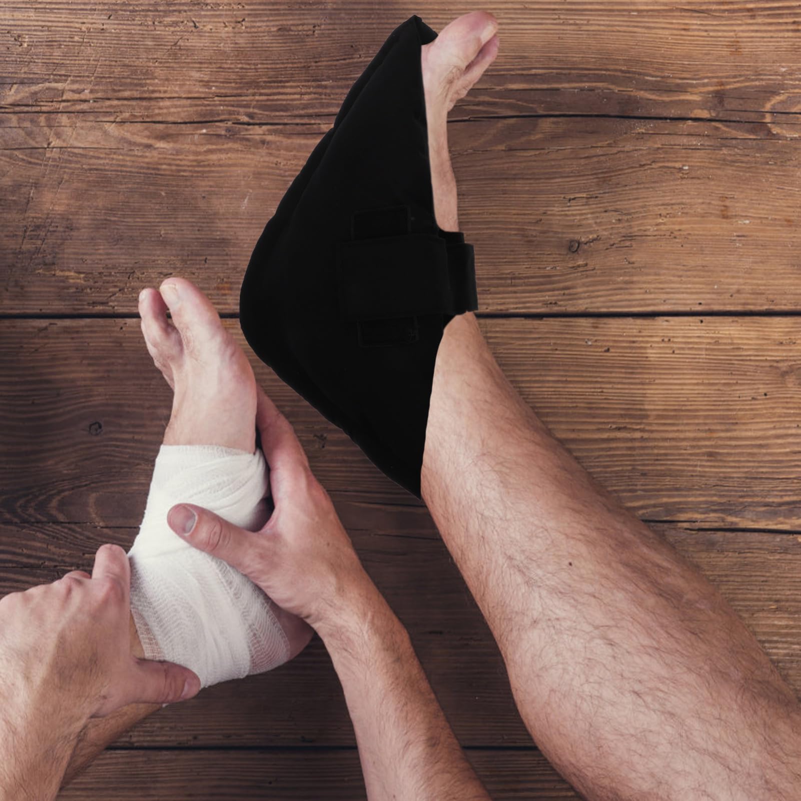 Cuscino per Talloni Comodo Protettore per Piedi per Uso Domestico e Ospedale Realizzato Cellulosa e Tc Resistente Traspirante e Lavabile in Lavatrice per Prevenire le Piaghe