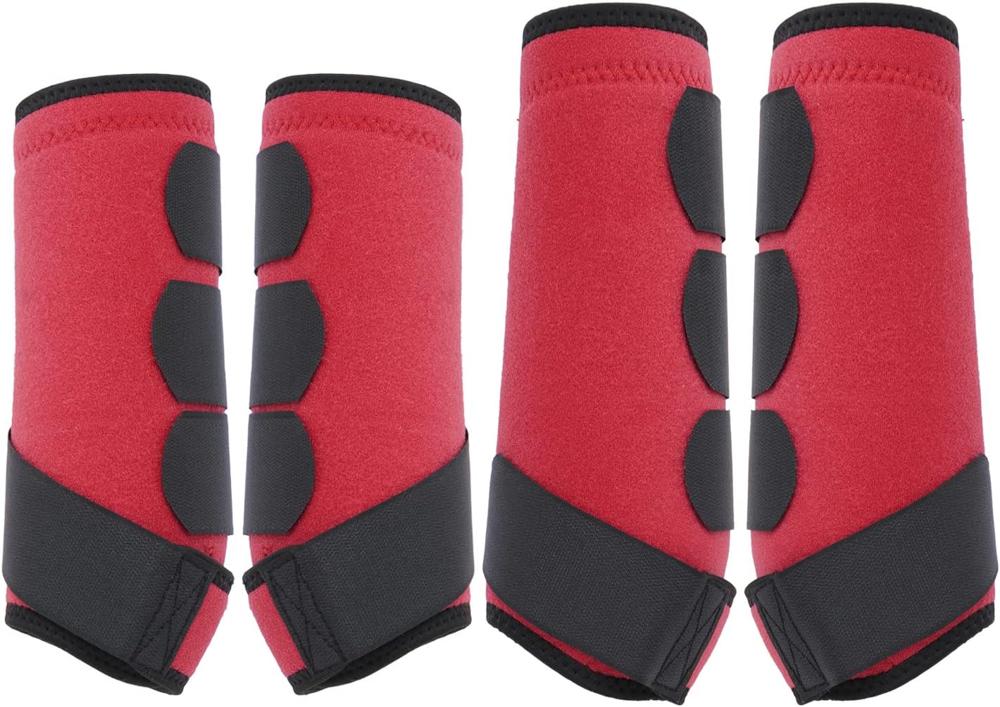 Brushing Boots for Horse,Splint Boots for Horses,Neoprene Horse Boots Leg Wraps for Horses,Horse Boots Set of 4 Horse Boots,Affordable Horse Leg Wraps Protection Boots Treats for Sprains Bites.