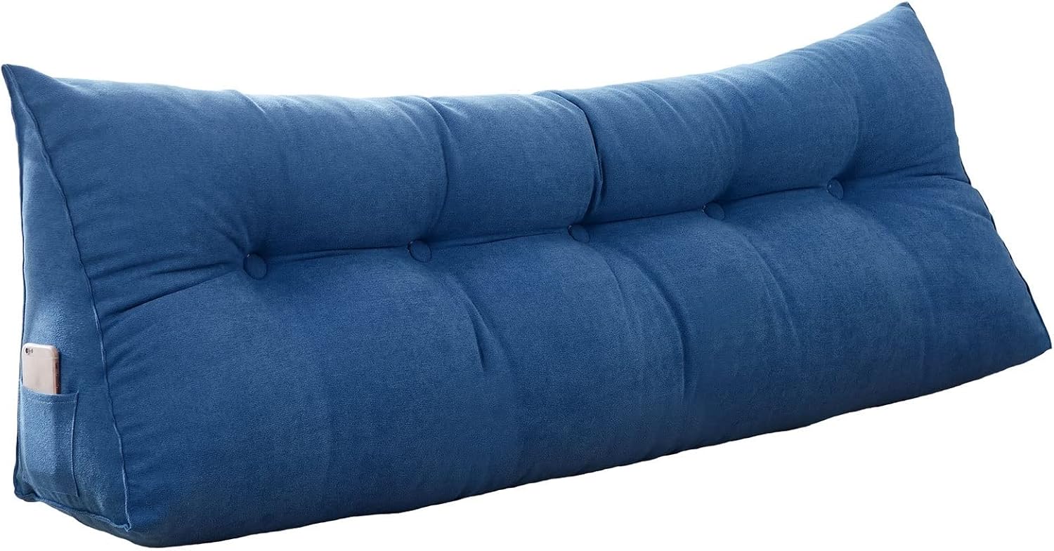 Soft Reading & Bed Rest Pillow for Sitting in Bed Wedge Pillows for After Surgery Lounge Pillows with Removable Washable Pillow Cover for Relaxing and Watching TV