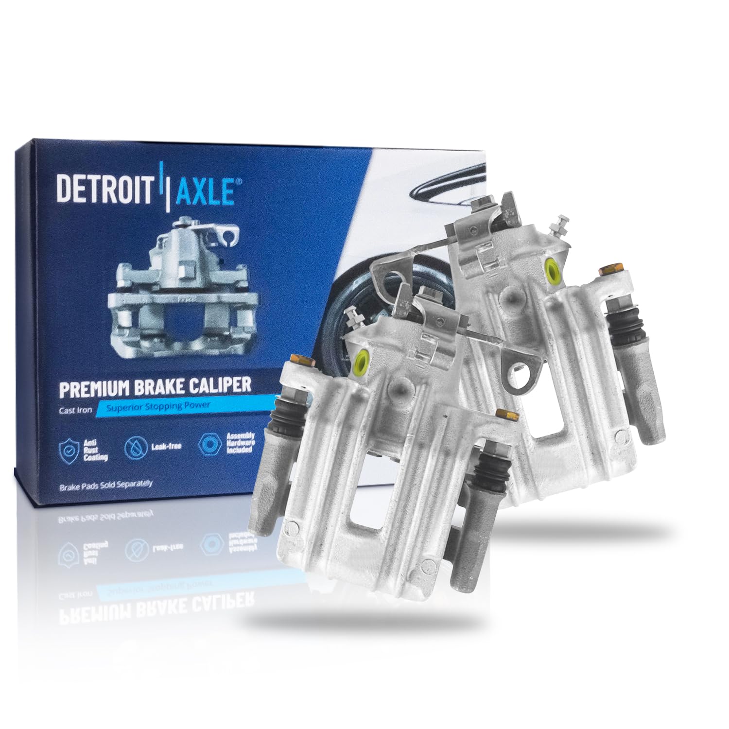 Detroit Axle - 2 Rear Brake Calipers for Volkswagen Jetta City