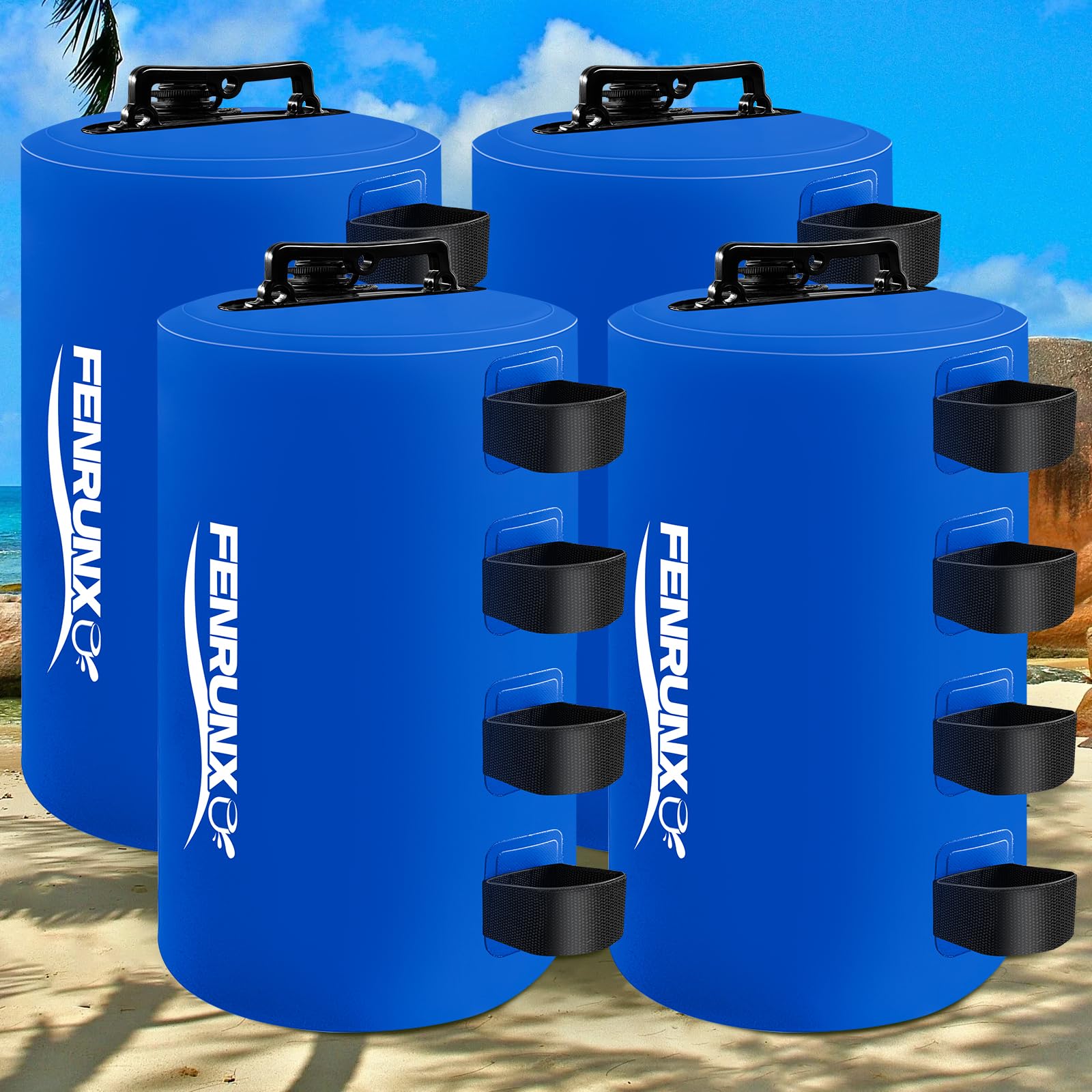 Canopy Water Weight Bag,220 LBS Heavy Duty Tent Weights Set of 4 Leg Weights for Pop Up Canopy,Tent,Gazebo,Carport,Blue