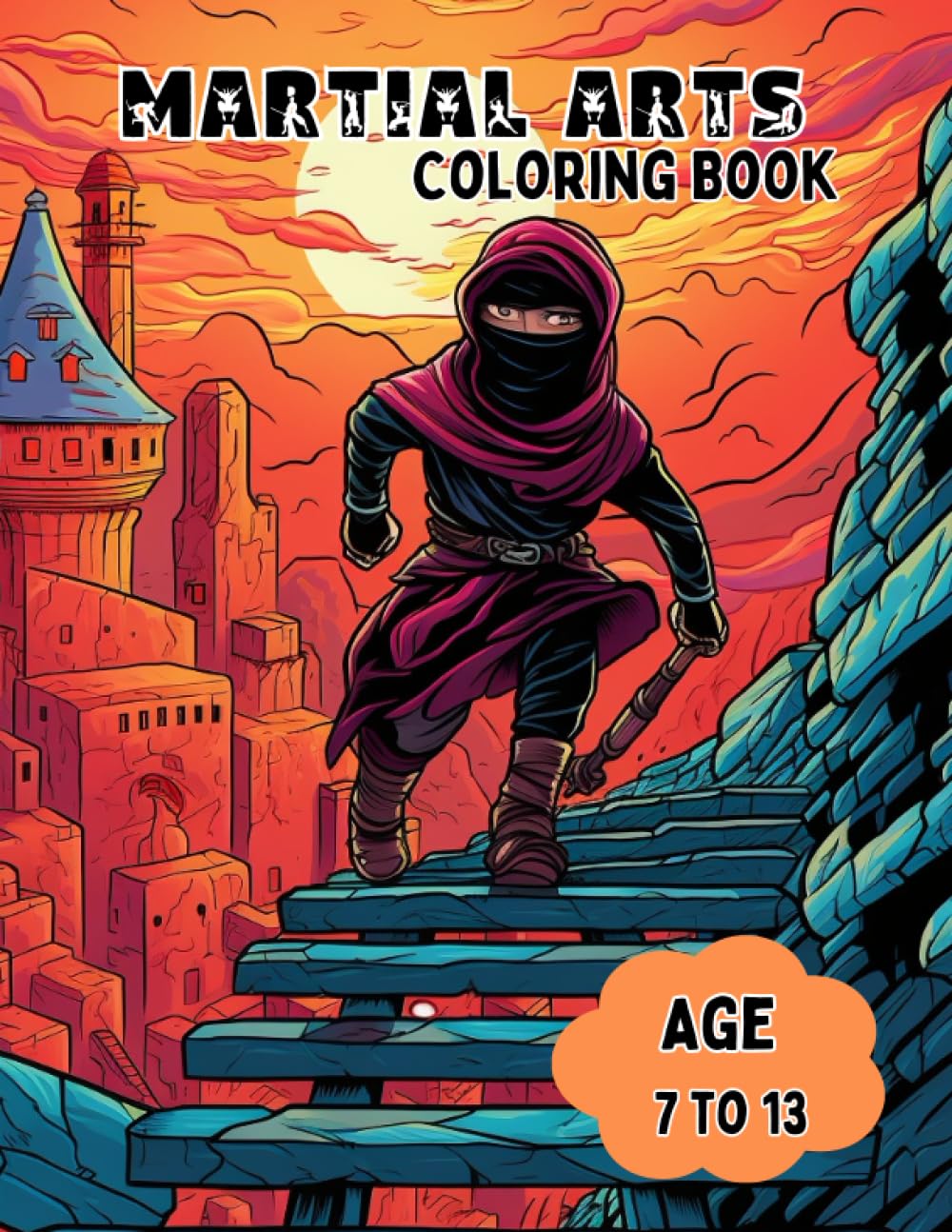 Color of Martial Arts: A fun Martial Art Topic Coloring Book