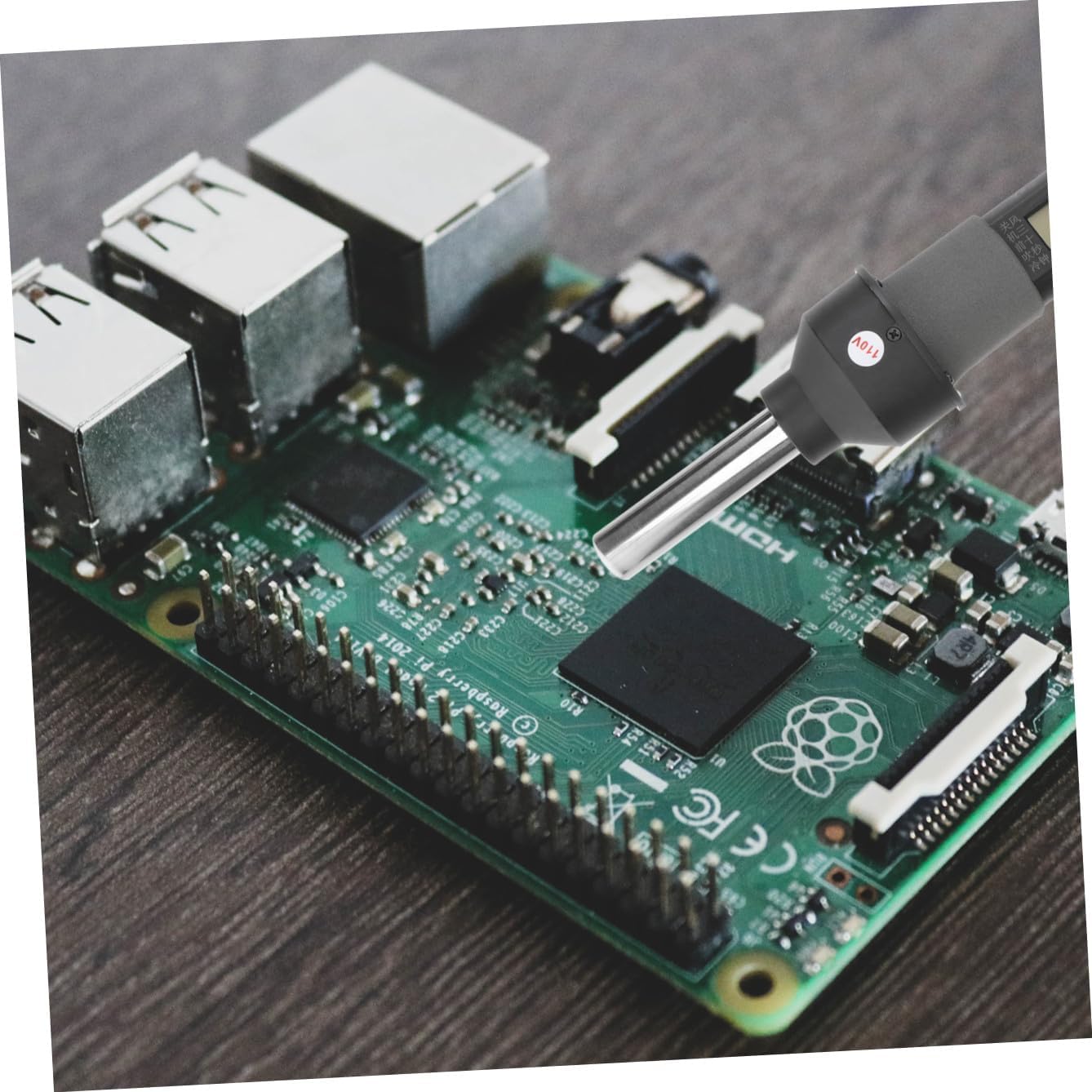 Veemoon 450w Heat Gun Air Nozzle Portable Soldering Station Temperature Control Soldering Kit for Electronics Us Plug