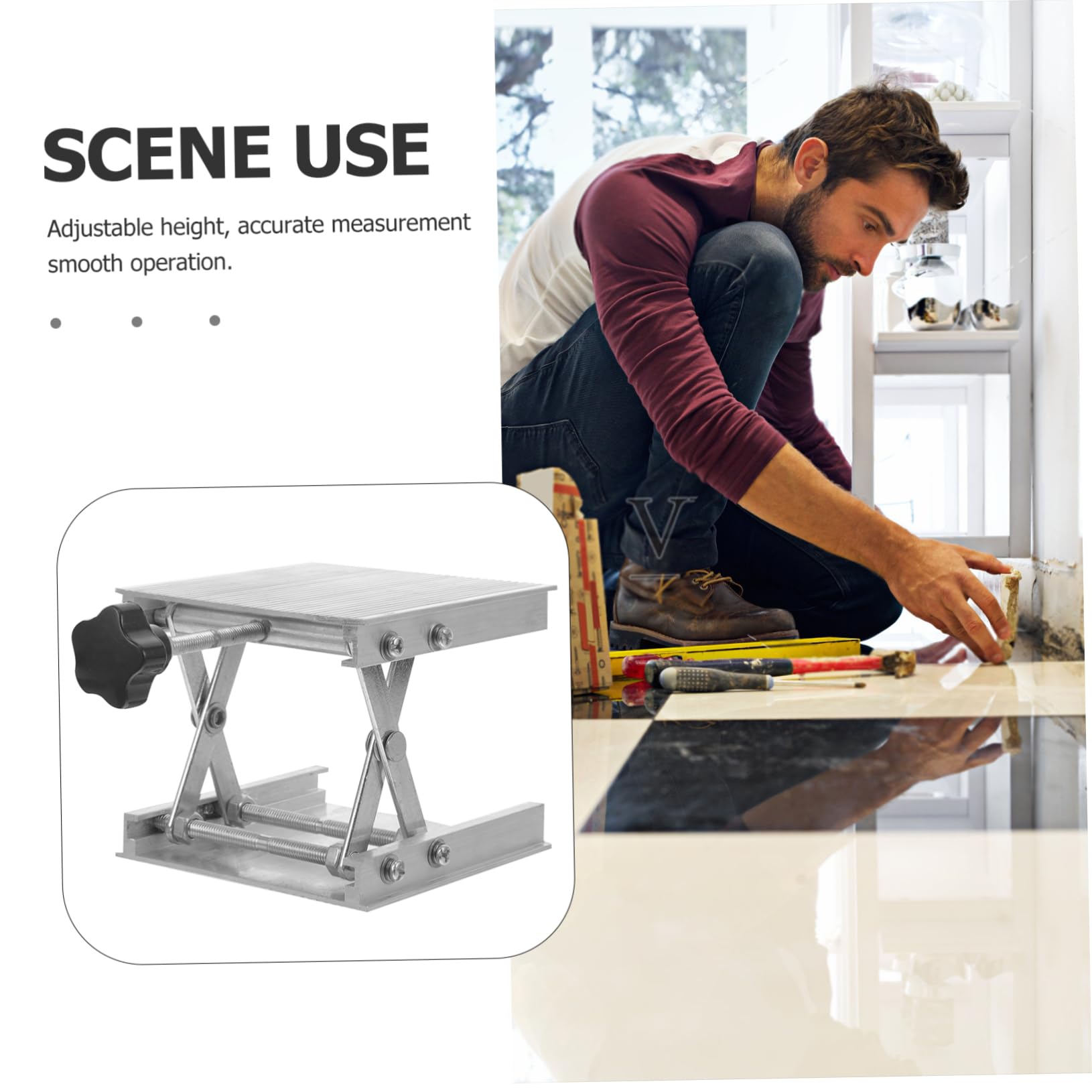 iplusmile 3piezas Soporte Elevador De Tijera Para De Mesa De Científica Para De Medición