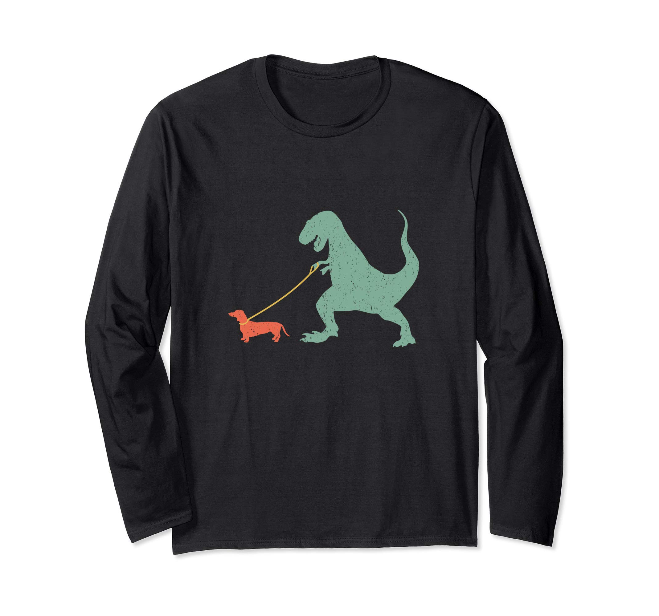 Cute Dachshund Dinosaur Funny Wiener Dog Shirt Long Sleeve T-Shirt