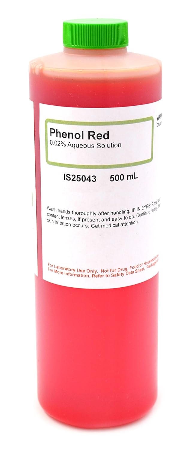 Innovating Science 0.02 Aqueous Phenol Red Solution, 500mL