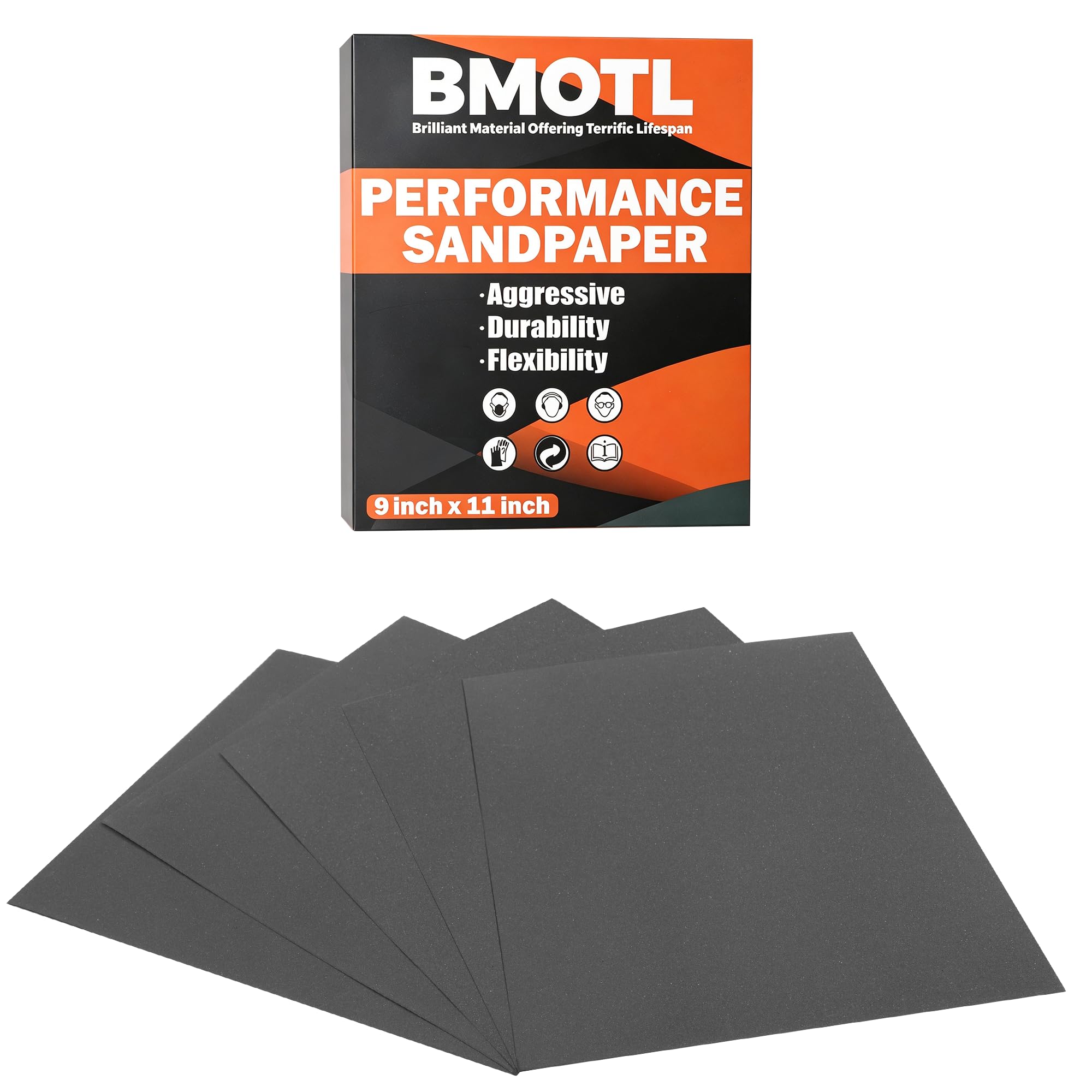 Sandpaper Sheets Assortment - 42 Pcs, 120-5000 Grit -19 Sandpaper Sheets Assortment - 42 Pcs, 120-5000 Grit -19