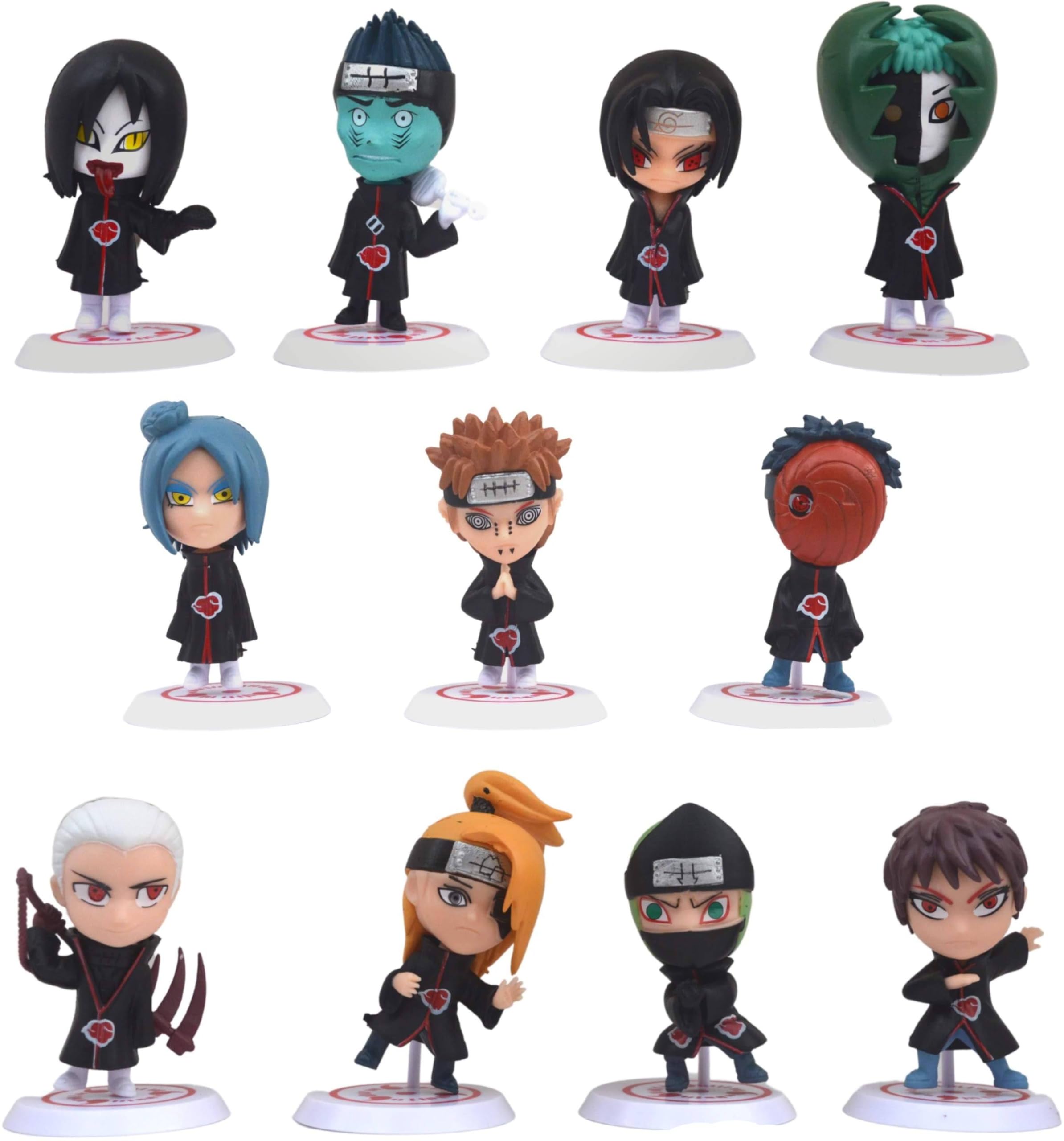 Offo Anime Akatsuki Set of 11 Collectibles Action Figures Limited