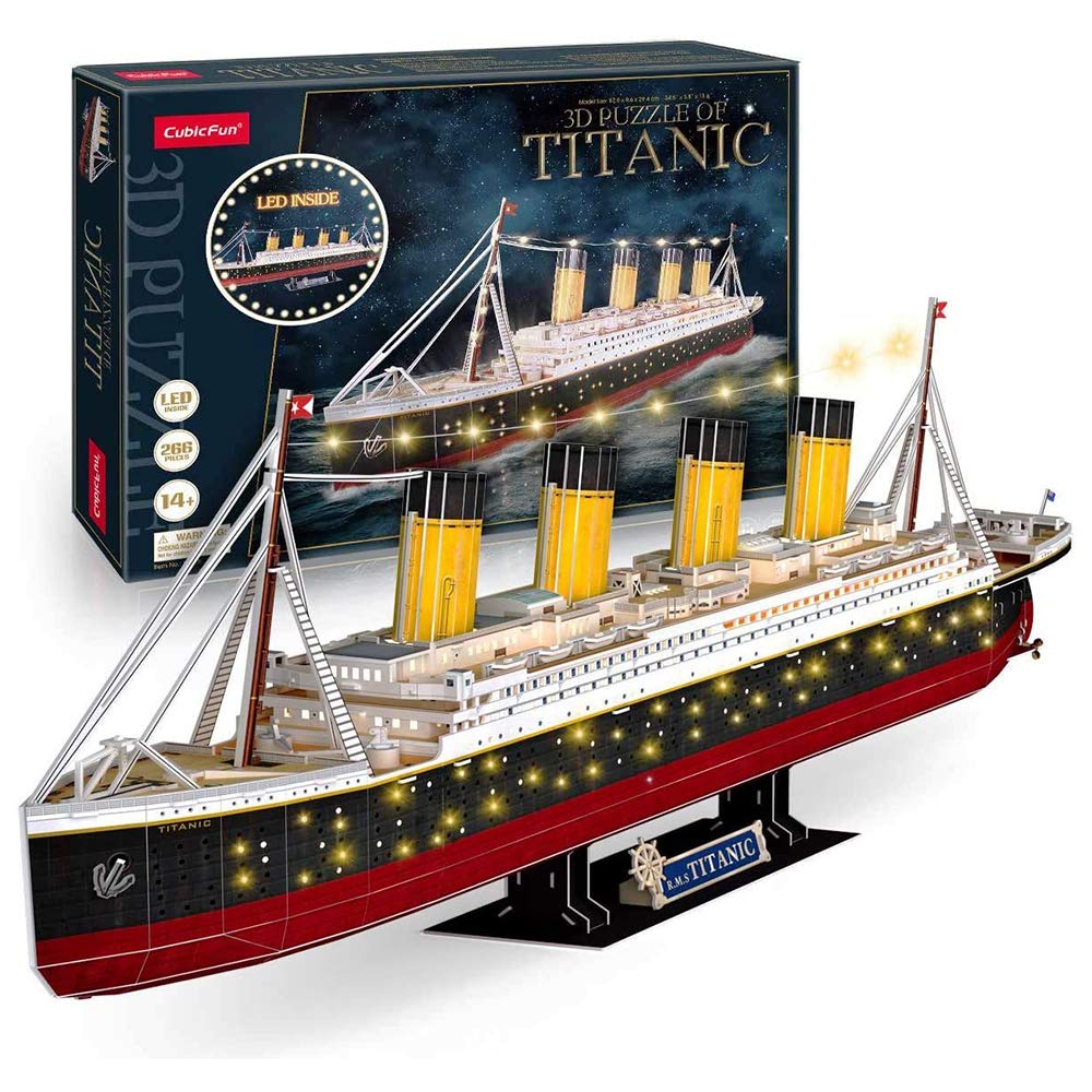 Amazon | 3D立体パズル タイタニック LEDライト付 L521h | 立体パズル