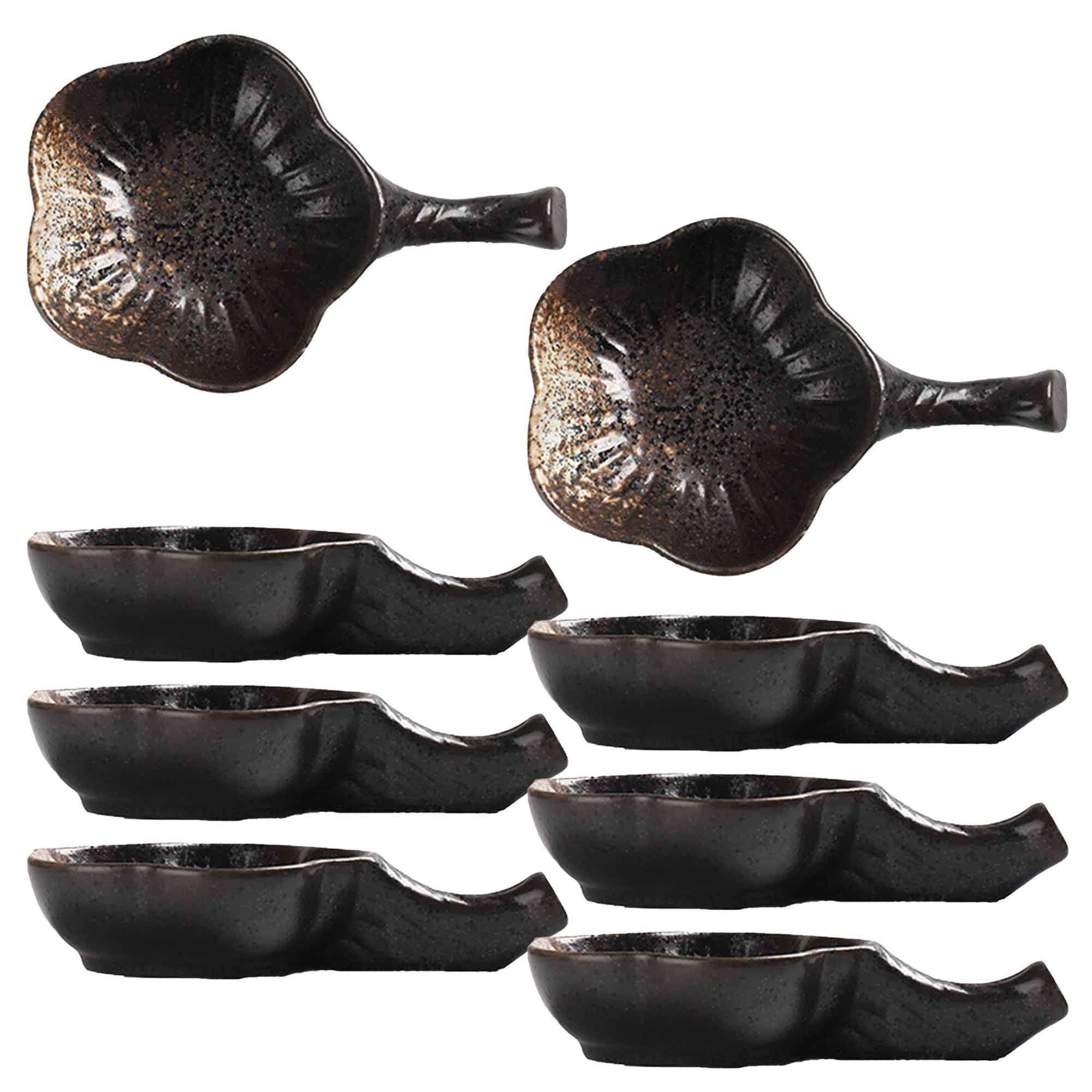 Tapas-Schalen, Geschirrset mit Blumenmuster für Desserts