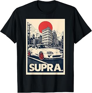 Japanese Cars Retro JDM Street Scene Tuner Car Art T-Shirt