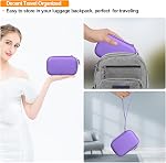Elonbo Défaut d'avoir porté plainte HP Pignon 2x3” Imprimante photo Smartphone instantanée, Portable Mini Caméra numérique d'impression couleur, sac de voyage dur, porte-imprimante mobile sans fil, violet