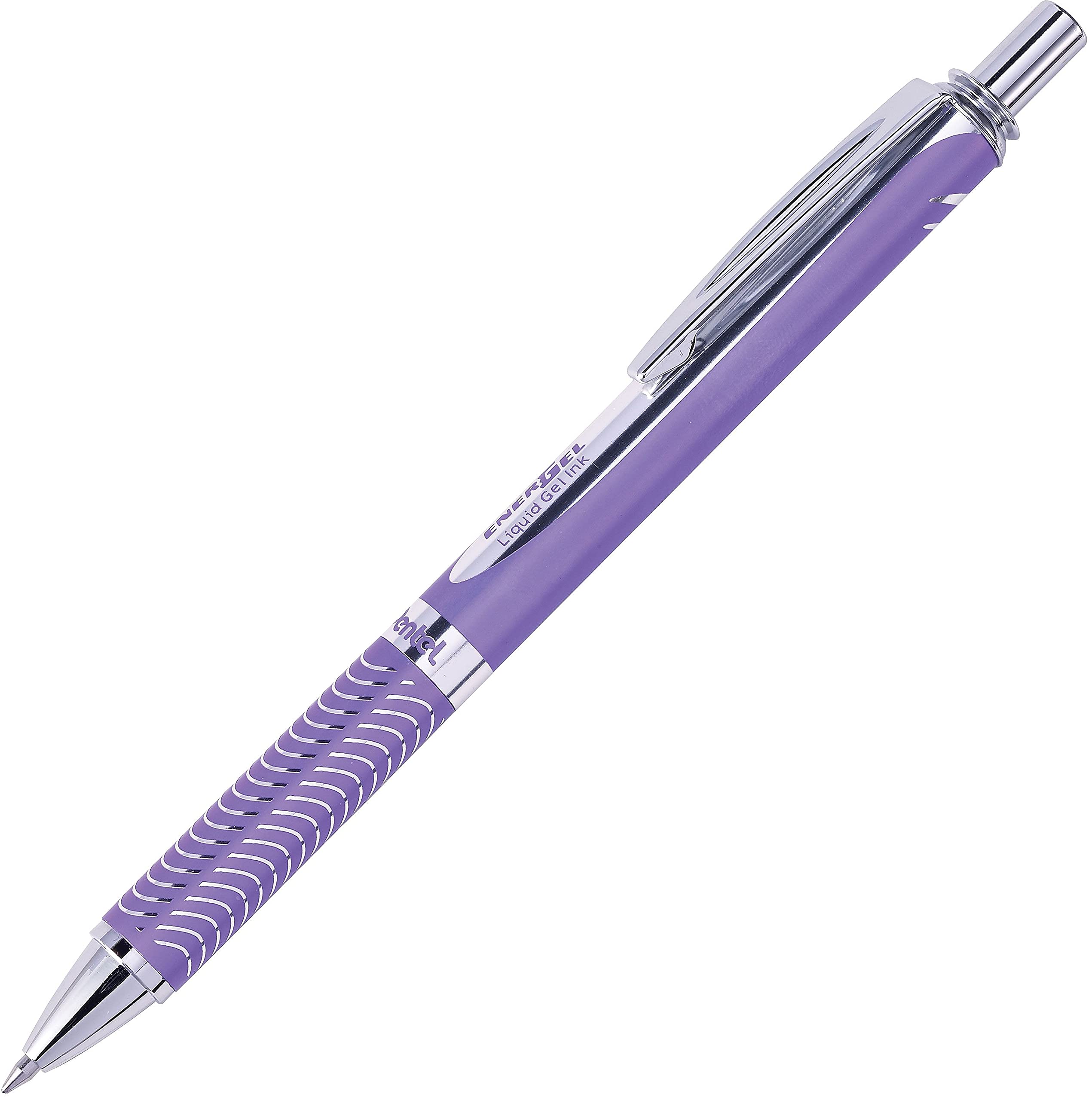 Pentel EnerGel Alloy RT Retractable Liquid Gel Pen 0 7mm Violet Barrel Violet Ink 1 Pack BL407VBPV — view 2