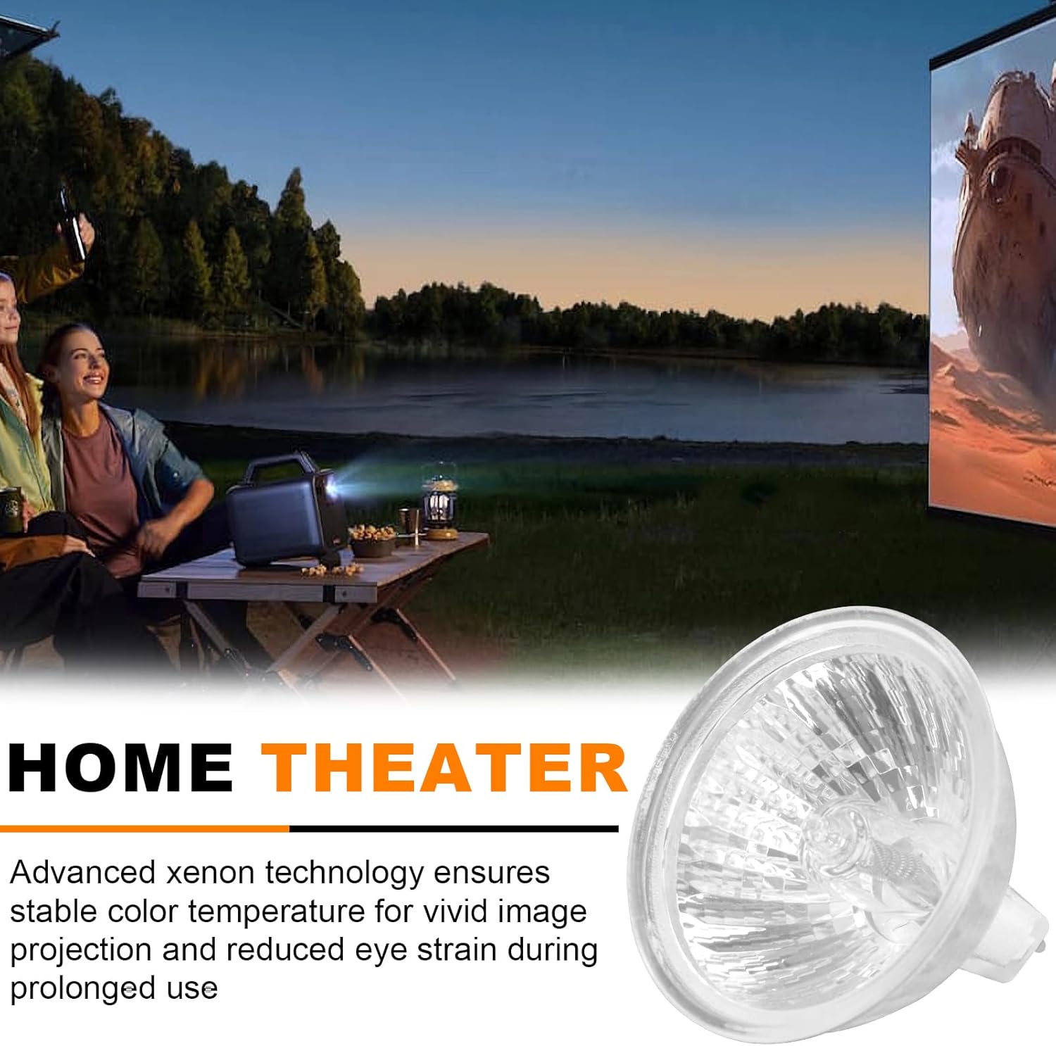 Wadoy EN-X 82V 360W Projector Bulb 2 Pack, MR16 GY5.3 Base Compatible with Apollo EN-X Overhead Projectors Stage Studio Lighting Lamp Replacement with 2-Flat Pin