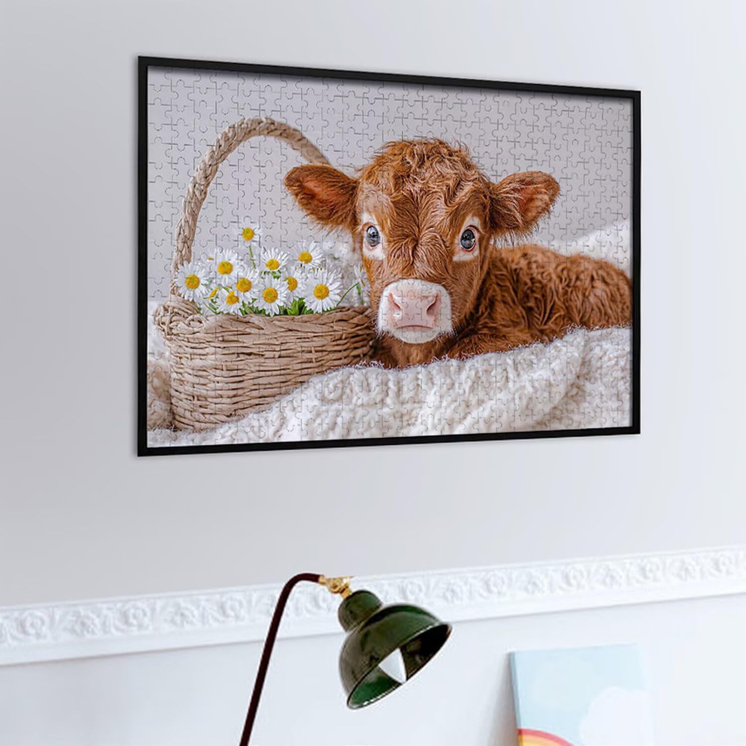1500 Pezzi di Puzzle, mucche1500 Pezzi di Puzzle per Adulti, Regalo di Anniversario, Regalo di Natale, Decorazione Della Casa, Prevenzione Della Degenerazione Cerebrale Negli Anziani v-631