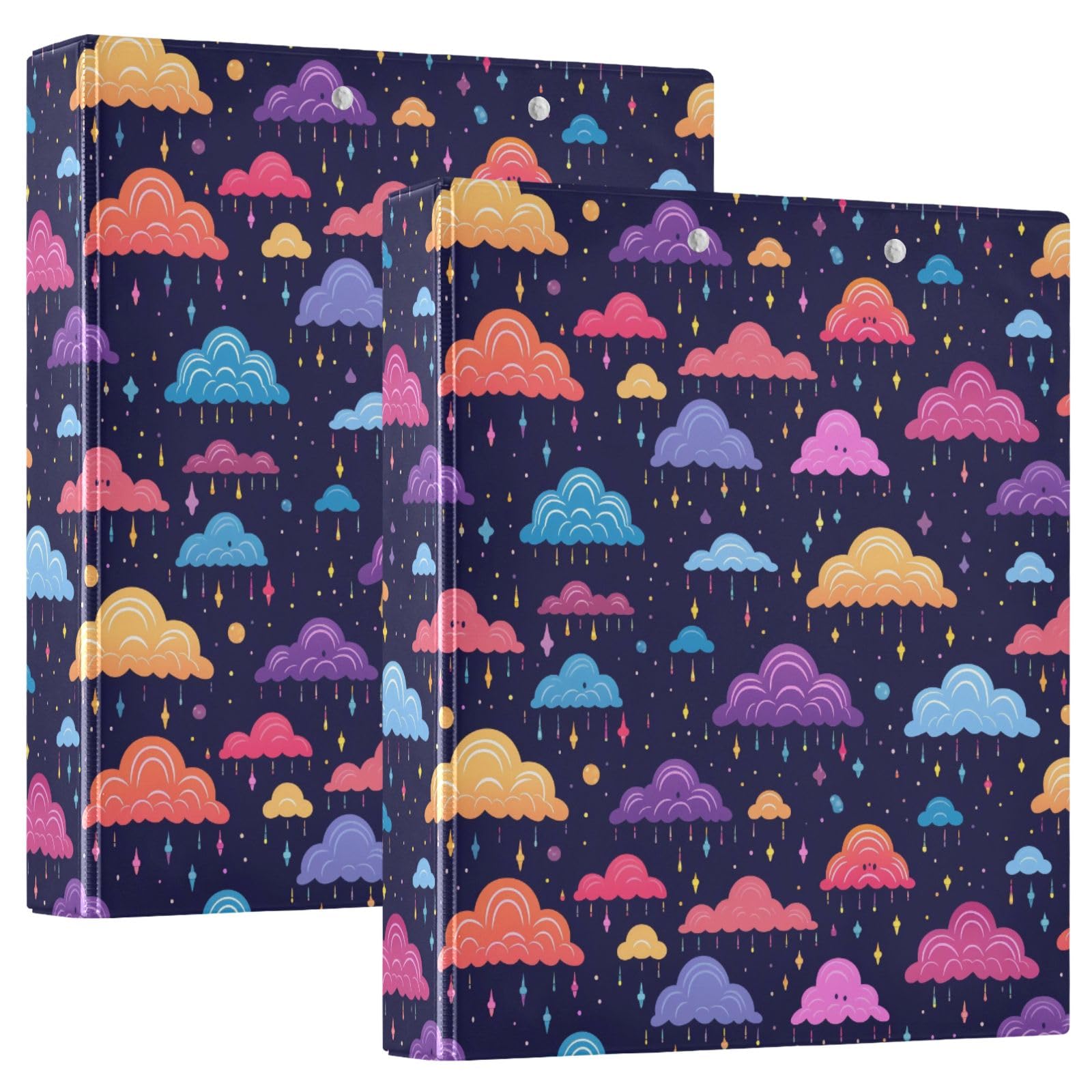 Rainy - Raccoglitore a 3 anelli con 3 anelli, 3,8 cm, contiene 200 fogli con 3 tasche interne in PVC trasparente, per scuola e ufficio