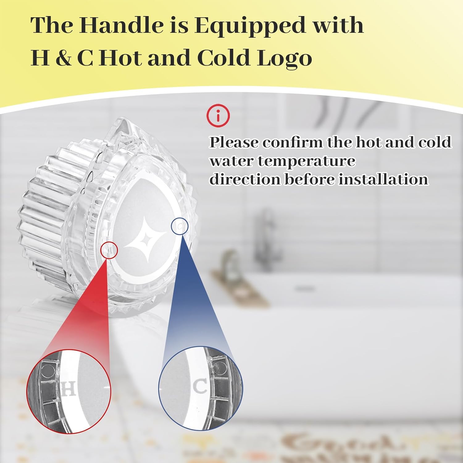 Replacement Knob Handle Kit Compatible with Moen Posi-Temp 100710, Single Handle Bathtub & Tub Shower Handle