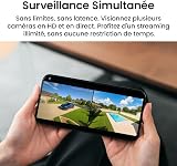 aosu T2 Ultra 4K Security Cameras Wireless Outdoor Solar, 2 Cam Kit & aosuBase 2.0, Smart Home Security System with TrueColor Night Vision, AI Recognition & 360°Tracking,Expandable 1TB Local Storage - 6