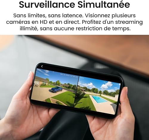 aosu T2 Ultra 4K Security Cameras Wireless Outdoor Solar, 2 Cam Kit & aosuBase 2.0, Smart Home Security System with TrueColor Night Vision, AI Recognition & 360°Tracking,Expandable 1TB Local Storage - 6