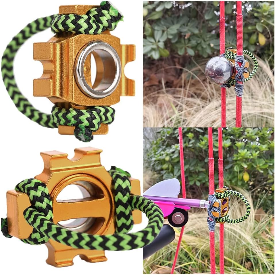 Steel Ball Archery D Loop, Dual-Purpose | Vibration dampening, heavy-duty, universal fit