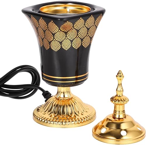 Miniatura 3 de Quemador de incienso Bakhoor Quemador eléctrico Oud Frankinciense Candle Stand Inciense Stick Holder Aroma Difusor de incienso Horno de incienso