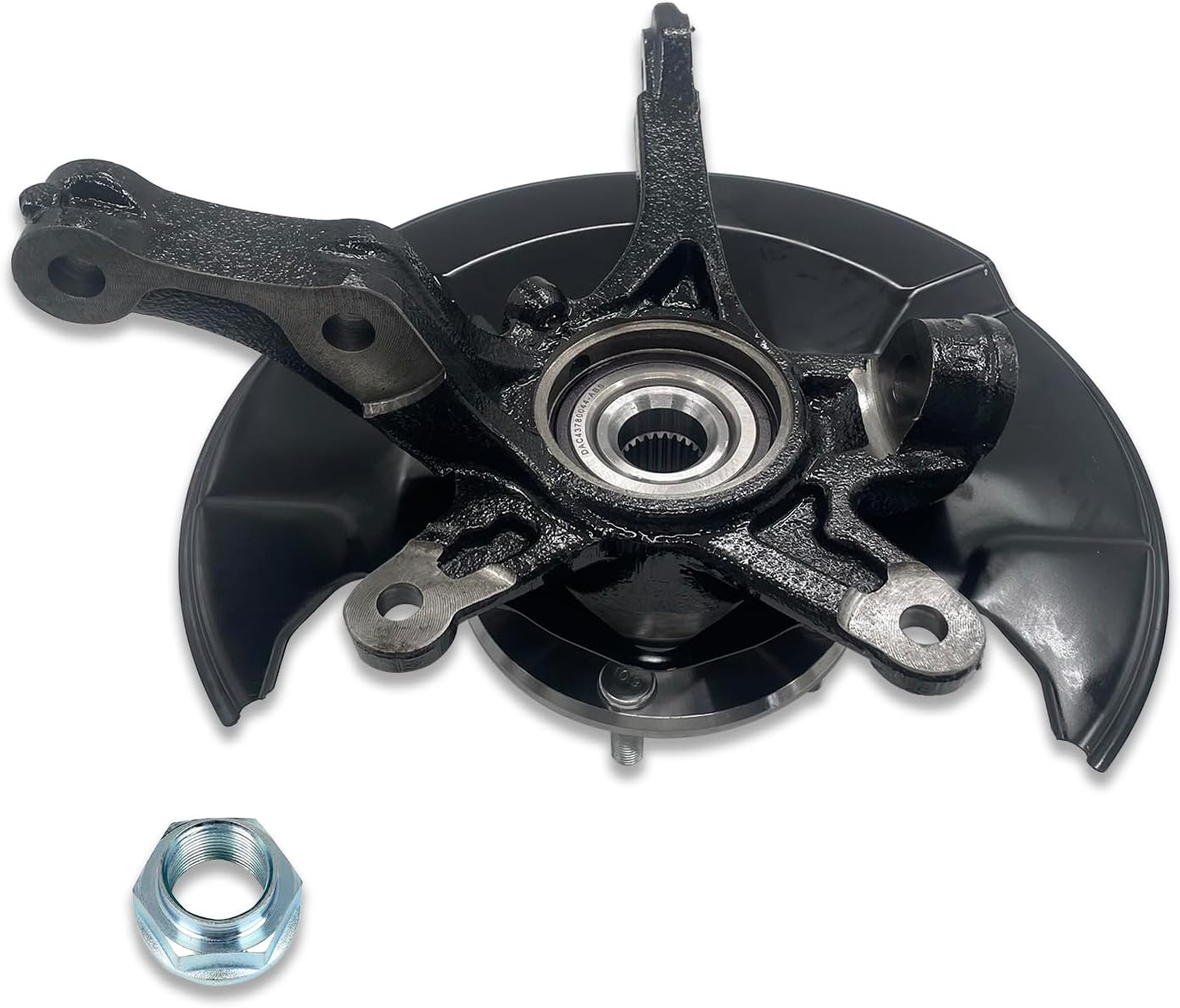 LK098 Front Right Wheel Hub Bearing Steering Knuckle Assembly Compatible with 2012 2013 2014 2015 2016 Honda Civic L4 1.8L Replace# 51211-TR3-Y00 51211TR3Y00 51211-TR0-A00 51211TR0A00 (Passenger Side)