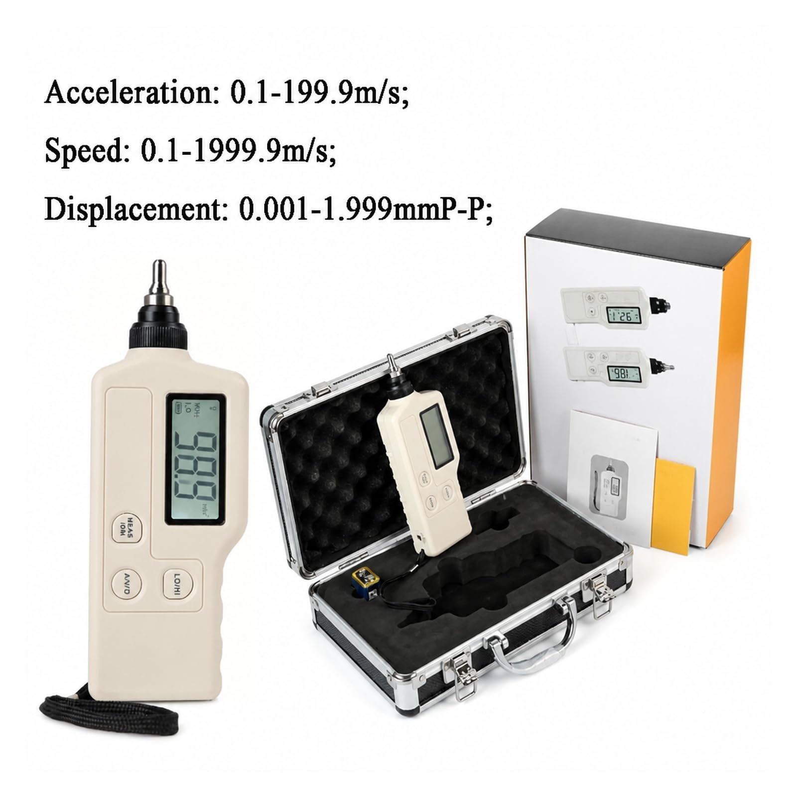 medidores de vibración, Detector Sísmico Digital De Sonda Analizadora Vibraciones GM63A
