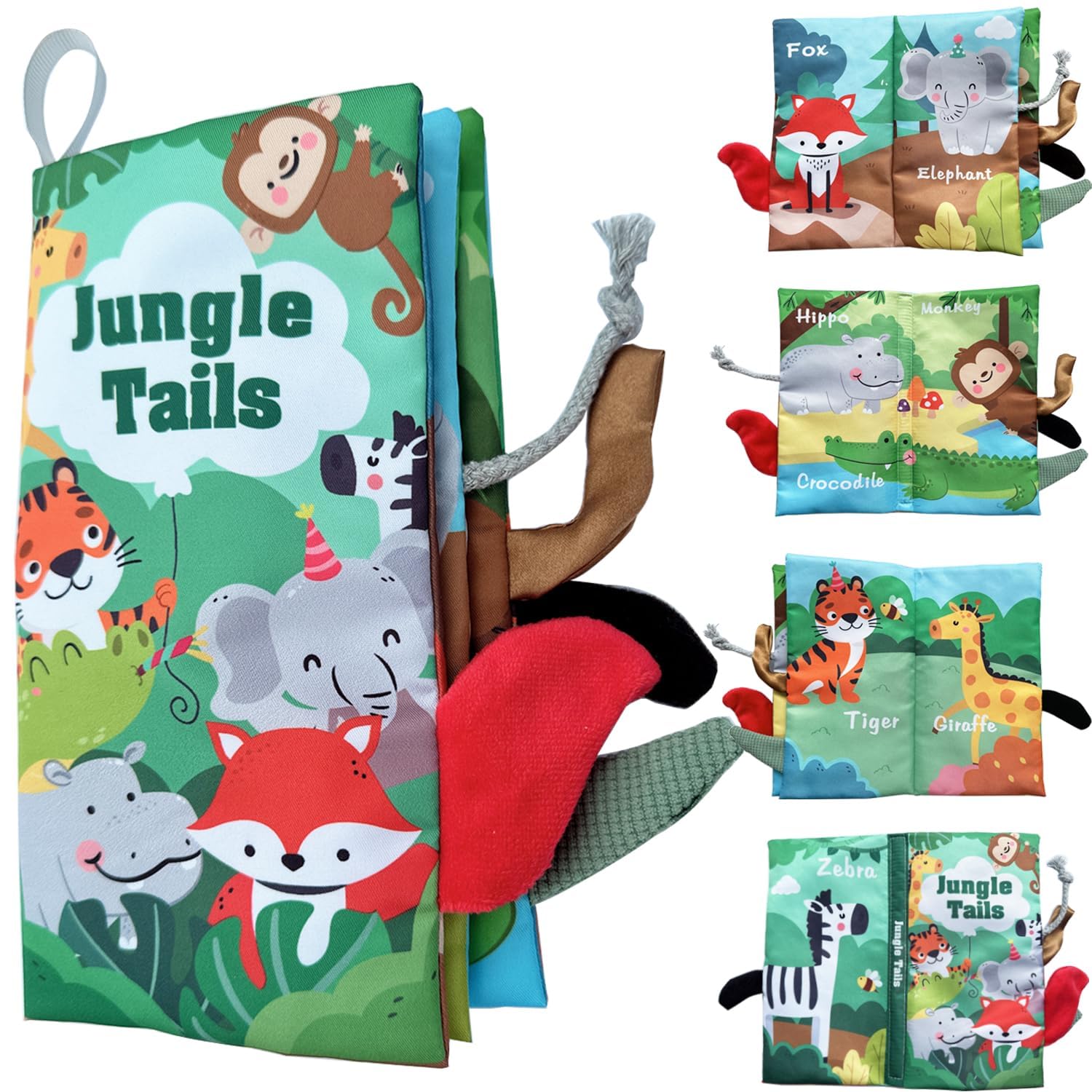NATOSU Libros para bebés de 0 a 6 meses, juguetes para bebés de juguetes para la barriga del bebé para recién nacidos, libro táctil, juguetes de aprendizaje sensorial para niños y niñas