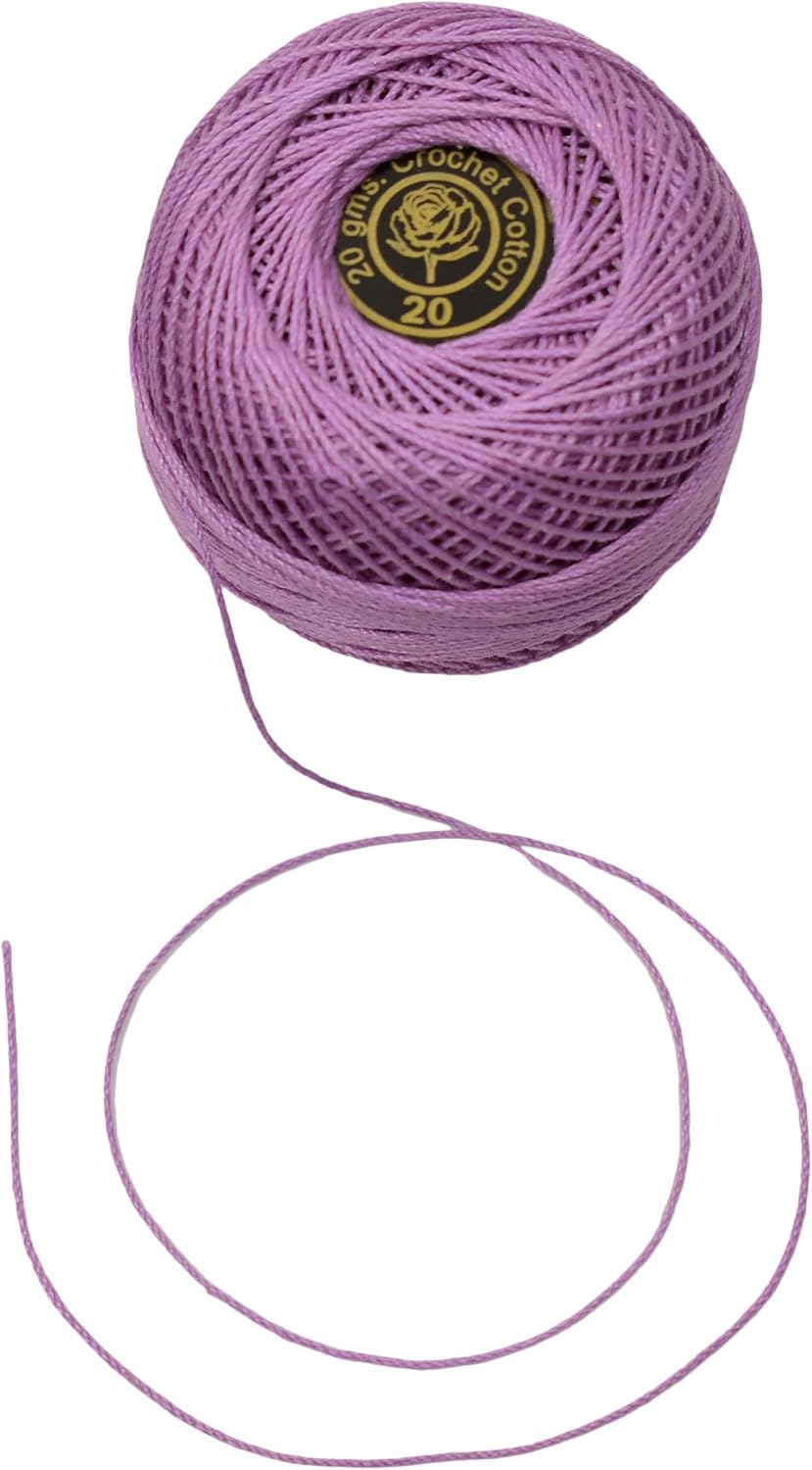 Red Rose Cotton Crochet Threads Beautiful Hand Needle Work Cross Stitching Knit