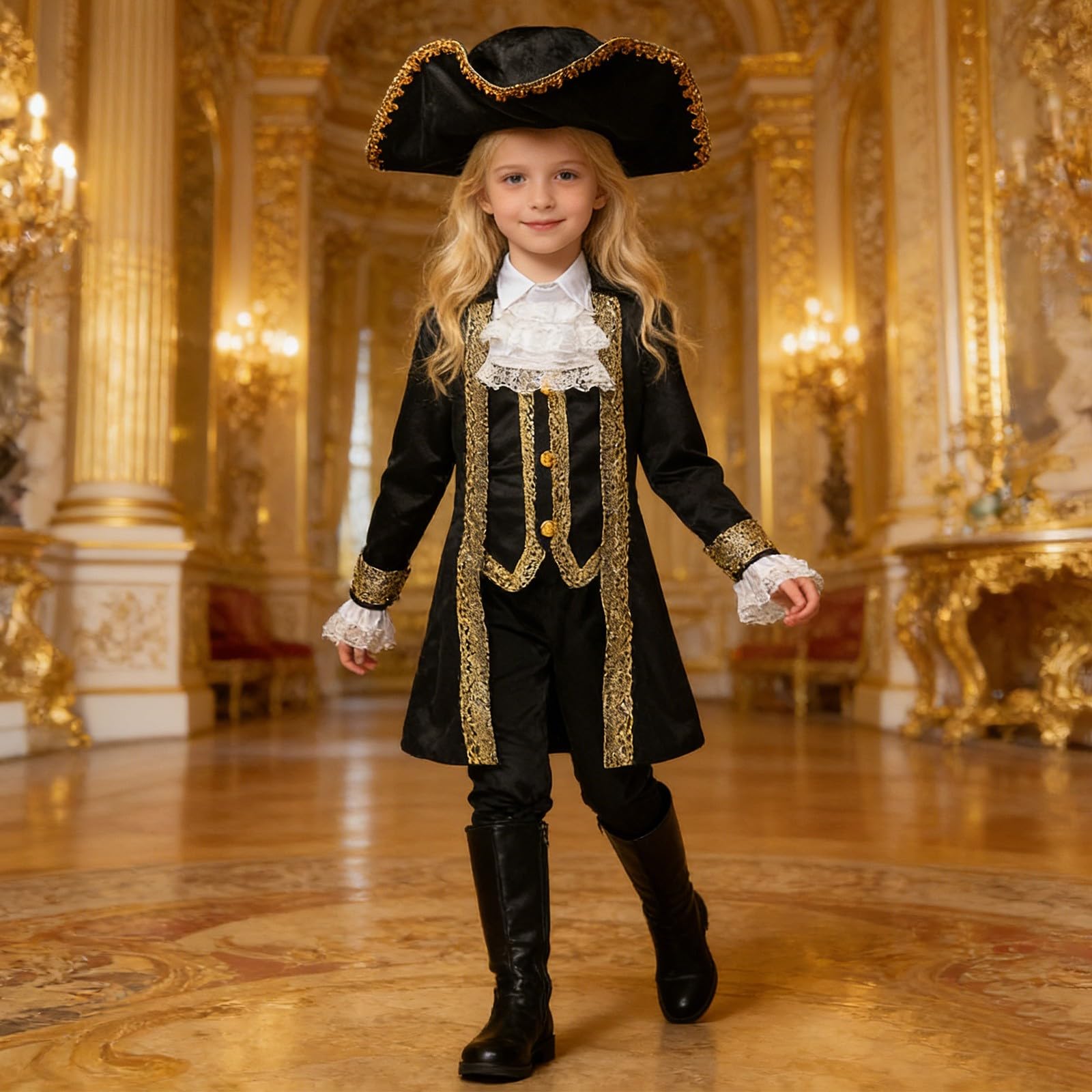Faschingskostüme Jungen, Präsidentenkostüm Für Kinder (Cos), Kostüm Für Hofbühnenauftritte, Bühnenkostüm Für Jungen Und Mädchen (3-12 Jahre) Für Karneval