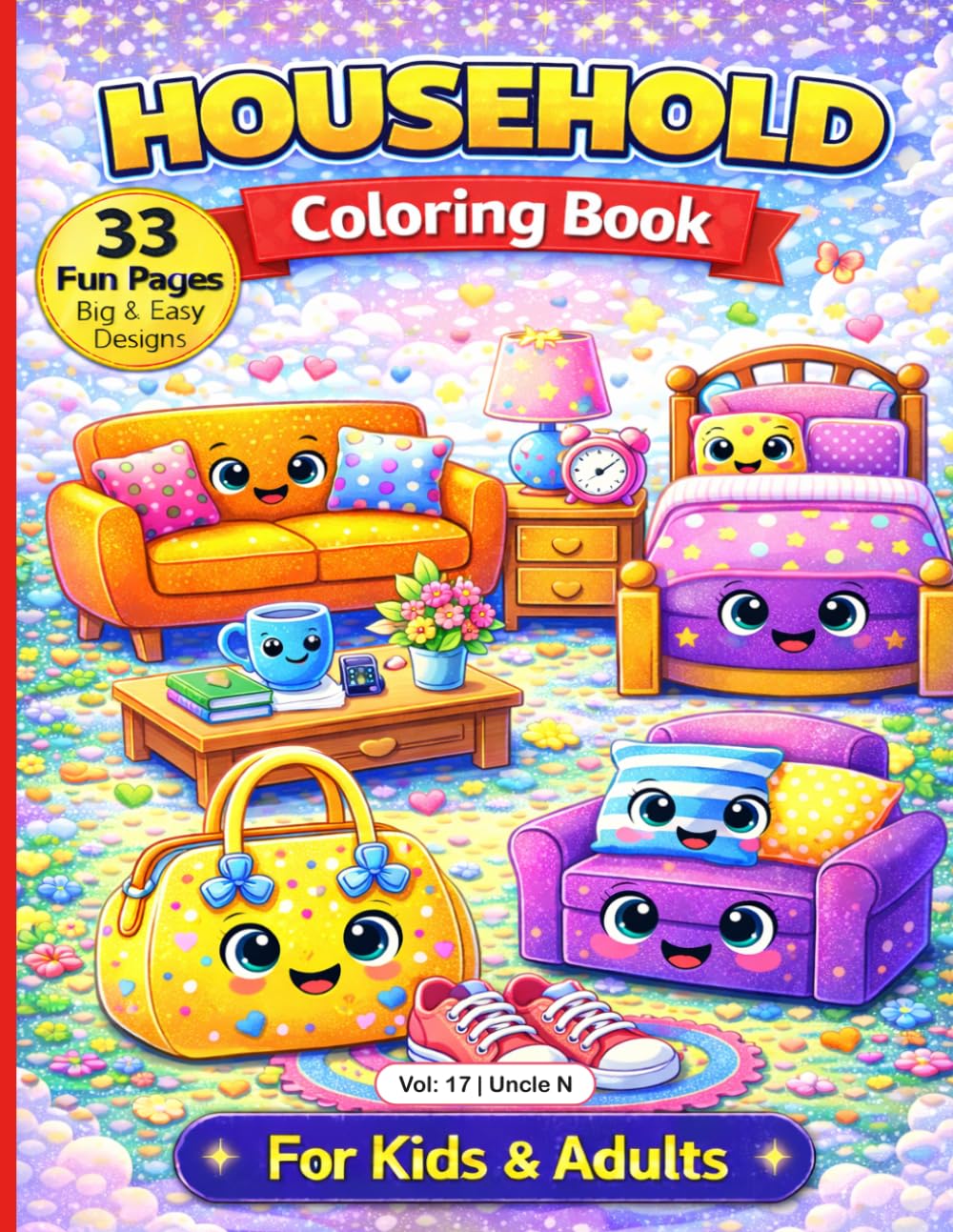 HOUSE HOLD COLORING BOOK: All types of House Hold Drawing Coloring Book for Kids or Adults all Multi task, Relax, Create & Enjoy Every Page