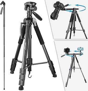 PERSONZ 2点セット Amazon.com : 70” Camera Monopod 3-in-1 Multifunctional Tripod