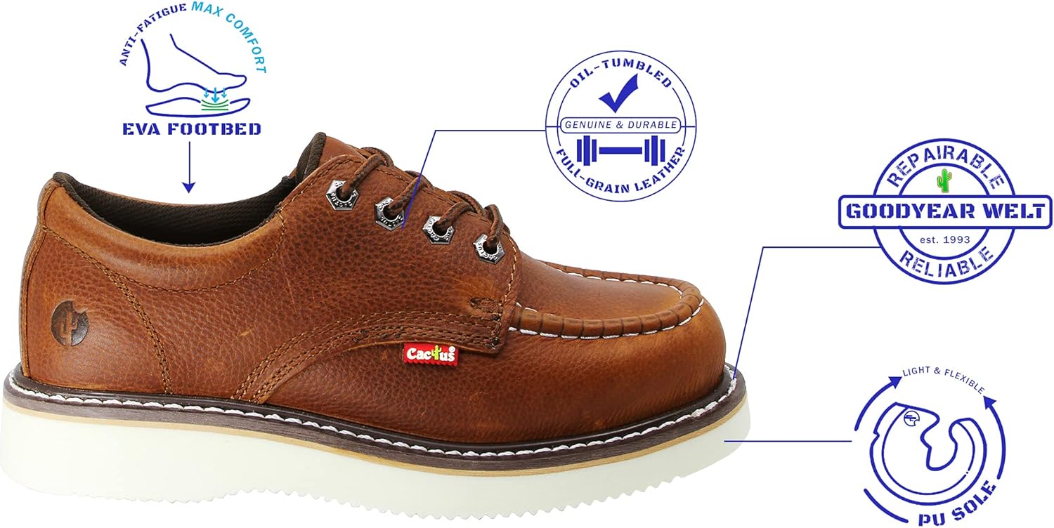 CACTUS Hombre Soft Toe Moc Toe Construcción Botas Honduras Ubuy