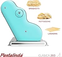 Vista 7 de PASTALINDA Máquina para hacer pasta Classic 260, rodillos de 10.2 in de ancho, 9 posiciones de grosor, 2 posiciones de corte, acero inoxidable