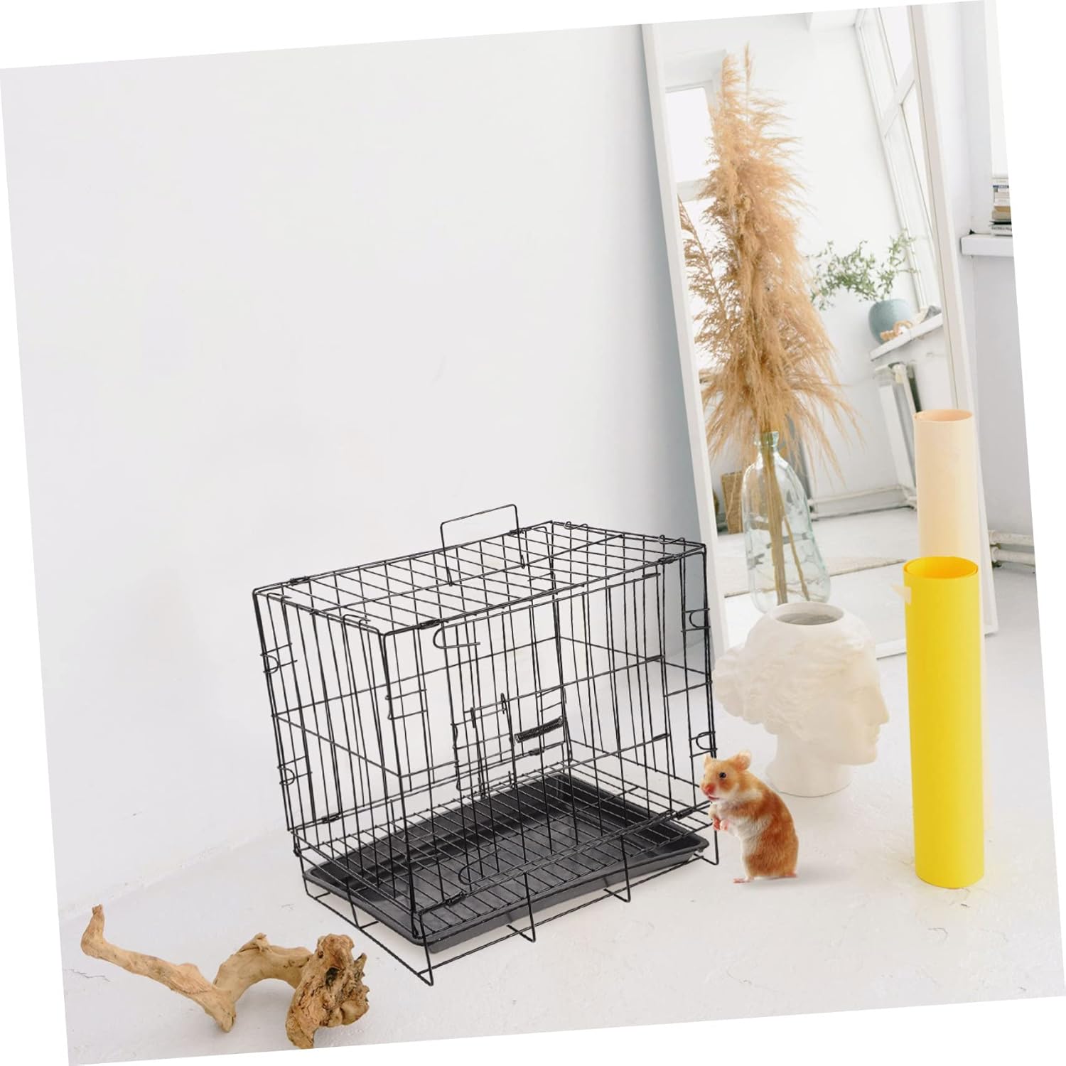 Folding Dog Kennel Medium Dog Crate Outdoor Kennel Iron Wire Pet Crate Pet Shelter Pen Indoor
