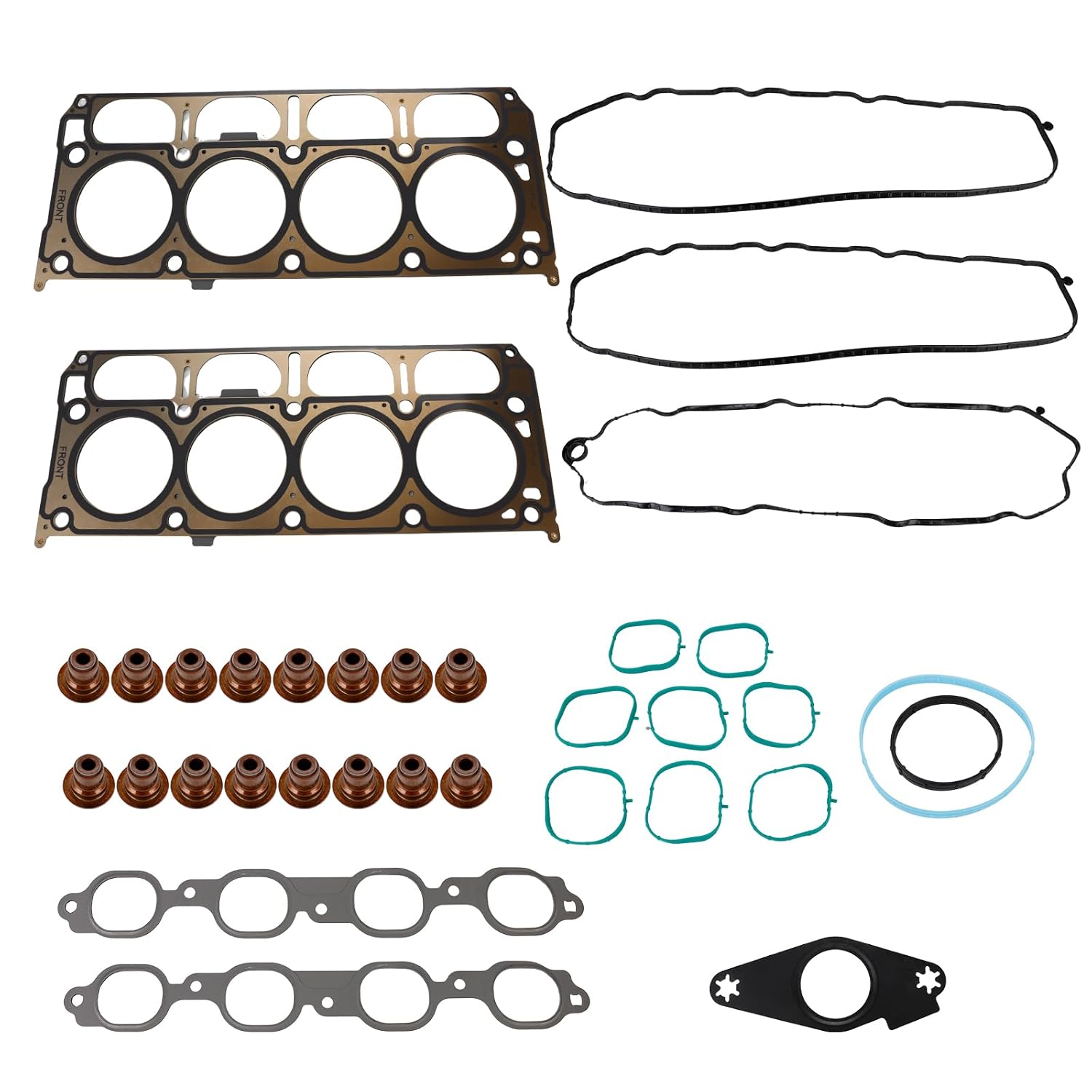 Cylinder Head Gasket Set Compatible with 2014-2019 Chevy Silverado 1500 Suburban Chevy Tahoe, GMC Sierra 1500 Yukon XL 5.3L V8 L83 Replacement for HGS4308 HS26744PT HS54996 HS8429 12657968
