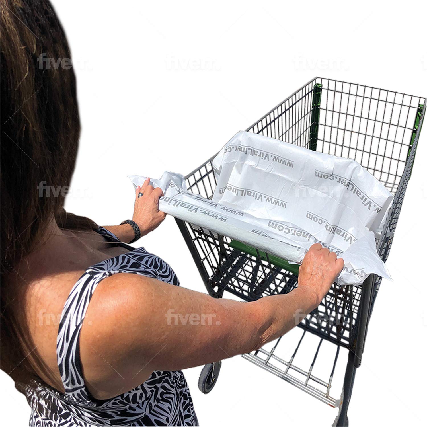 ViralLiner Disposable Shopping Cart Liner 30 Individually