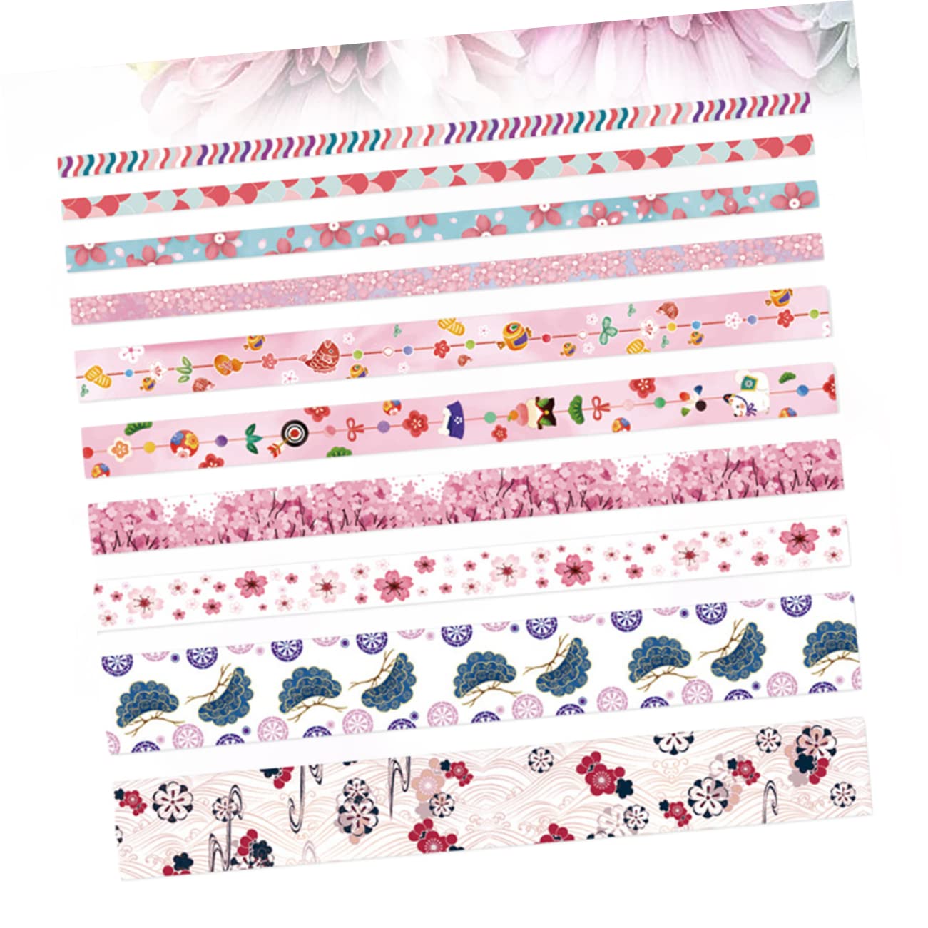 Operitacx 10rotoli Washi Tape Decorativo Nastro Adesivo Per Scrapbook e Fai Te Motivo Albero Di Ciliegio