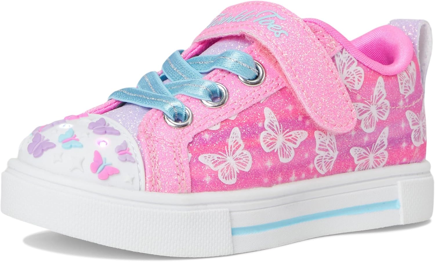 Skechers Girls' Twinkle Sparks - Ombre Flutte Sneakers - Image 7