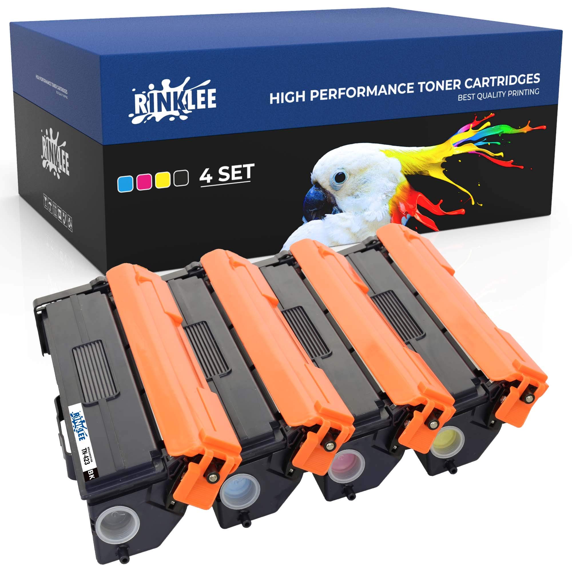 Cartucce di Toner Sostituzione per TN-423 TN-421 Compatibile con Brother HL-L9310CDW DCP-L8410CDN MFC-L9570CDW HL-L8260CDW MFC-L8690CDW DCP-L8410CDW 1 SET Nero Ciano Magenta Giallo