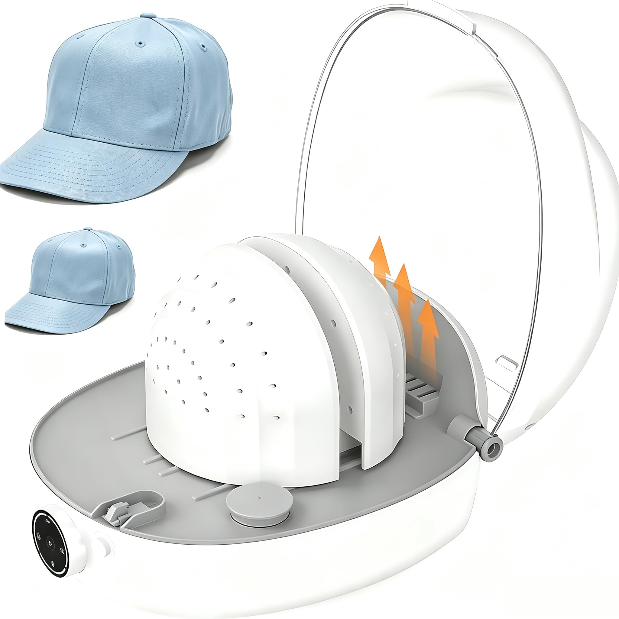 Limpiador de gorras automático y moldeador a vapor para gorras de béisbol y viseras